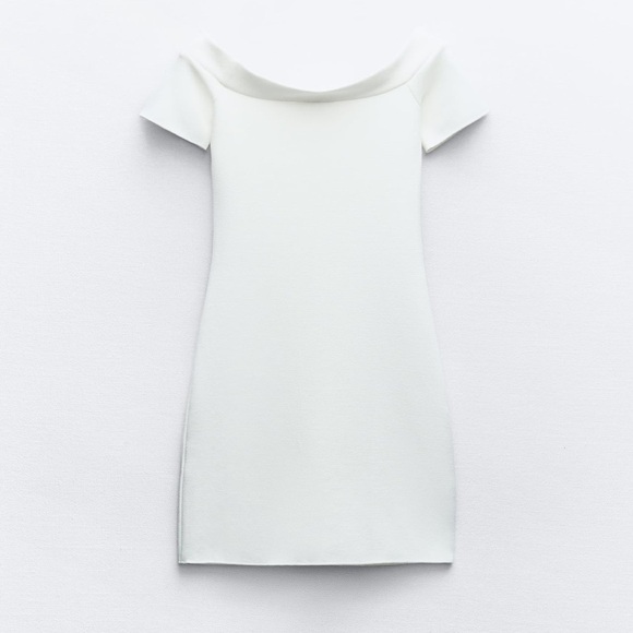 New ZARA Short Stretch Knit Dress - Picture 4 of 5
